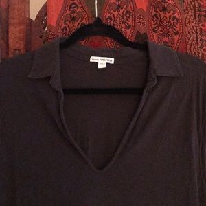 James Perse Collared Top